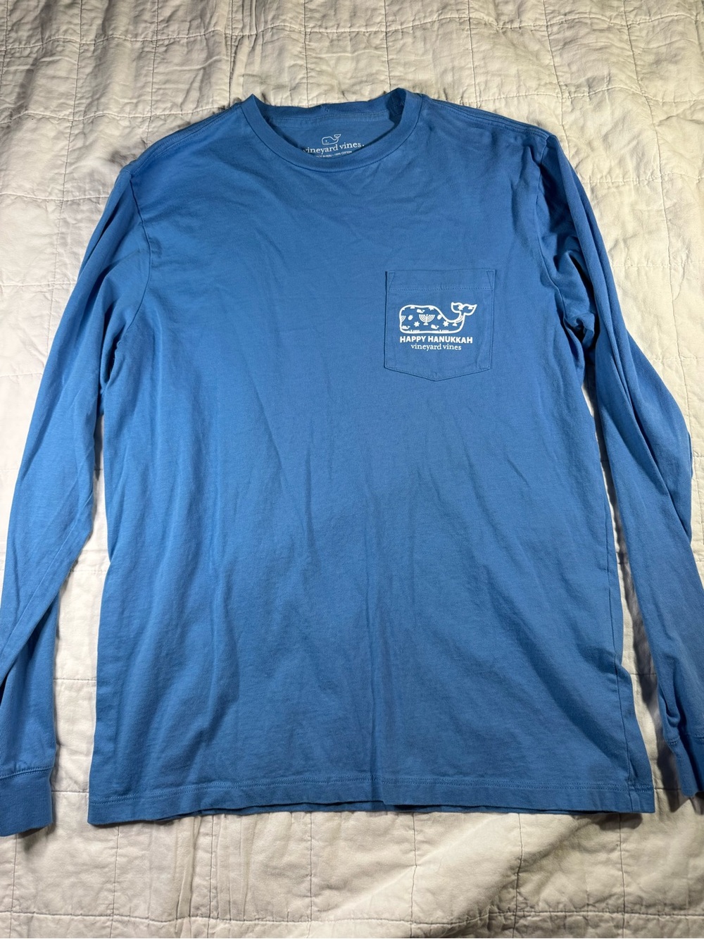 Vineyard Vines Women’s Long-Sleeve Pocket Tee - Blue